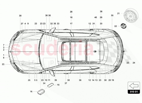 Part Diagram for Lamborghini 4ML010552A