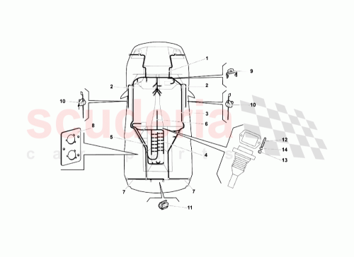 Part Diagram for Lamborghini 3D0971818