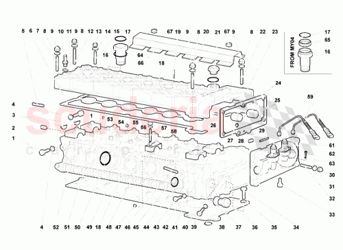 Part Diagram for Lamborghini 008101077
