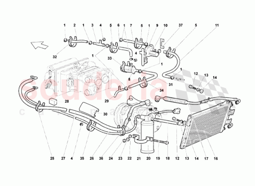 Part Diagram for Lamborghini 410819377B