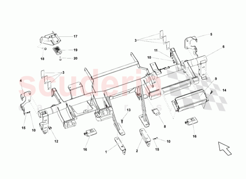Part Diagram for Lamborghini 401858414G
