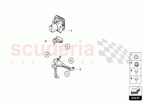 Part Diagram for Lamborghini 4S0614235B