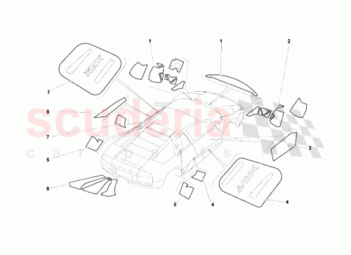 Part Diagram for Lamborghini 310147052