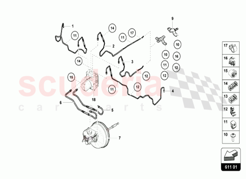 Part Diagram for Lamborghini 4T0614725F