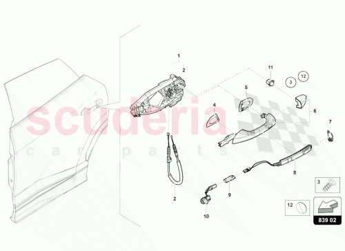 Part Diagram for Lamborghini 4M8837811A