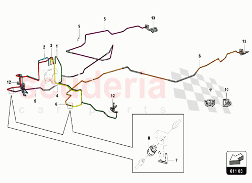 Part Diagram for Lamborghini 470611741D