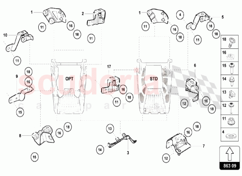 Part Diagram for Lamborghini N91188301