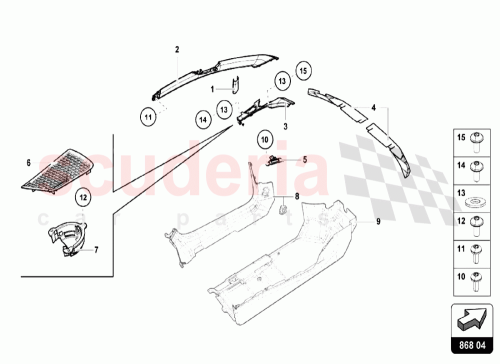 Part Diagram for Lamborghini 4T0802939