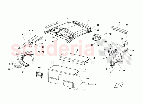 Part Diagram for Lamborghini 408867288A