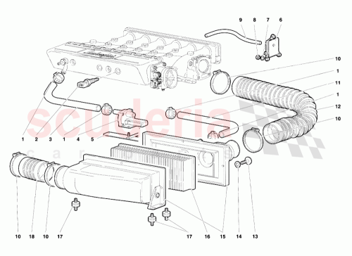 Part Diagram for Lamborghini 001334060