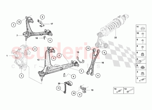 Part Diagram for Lamborghini 470407151F