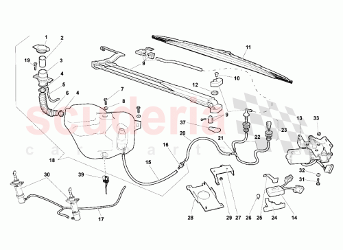 Part Diagram for Lamborghini 8Z1955425C