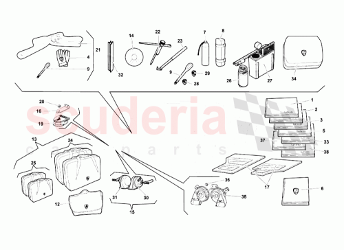 Part Diagram for Lamborghini 400012003ED