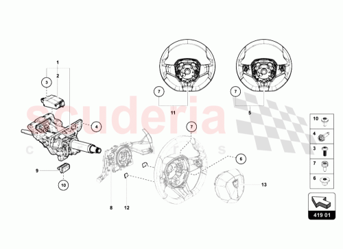 Part Diagram for Lamborghini 4F0419732