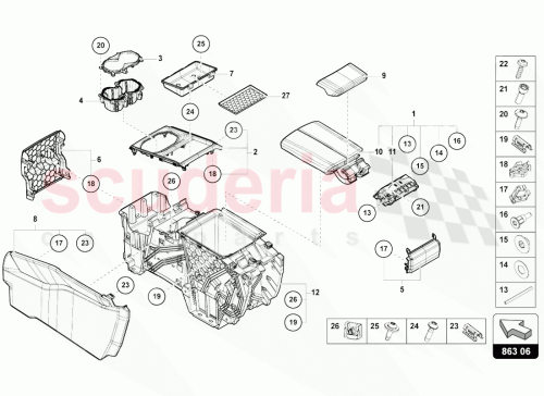 Part Diagram for Lamborghini 4ML863916QG8