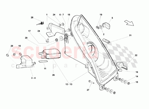 Part Diagram for Lamborghini 401941004F