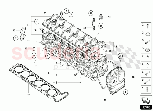 Part Diagram for Lamborghini 07M103149D