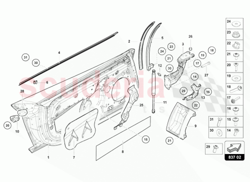 Part Diagram for Lamborghini 470831548D