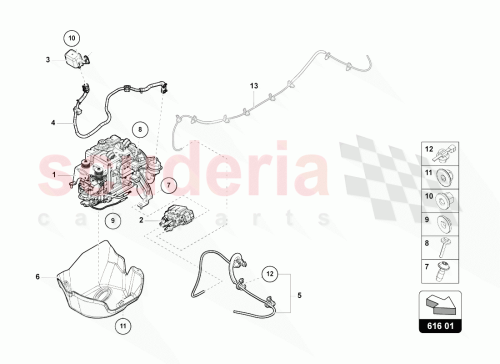 Part Diagram for Lamborghini N91207001