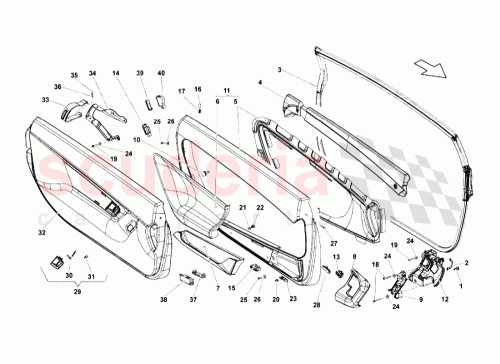 Part Diagram for Lamborghini 402837232C