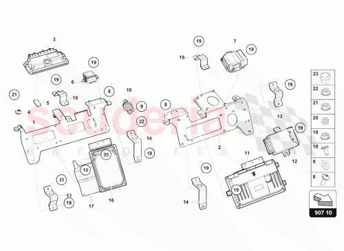 Part Diagram for Lamborghini 8R0907637B