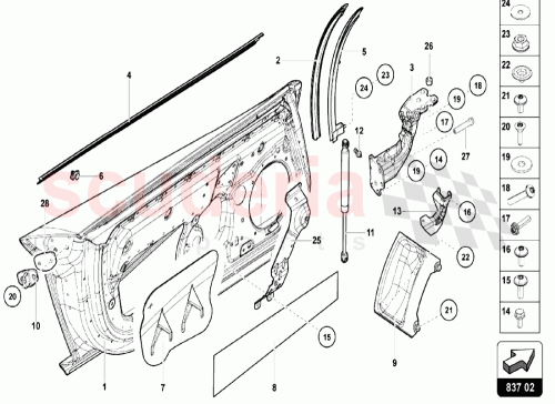 Part Diagram for Lamborghini 470831121C