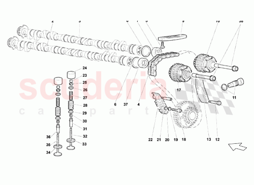 Part Diagram for Lamborghini 07M109305H