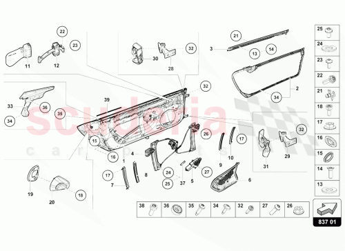 Part Diagram for Lamborghini 4T8831052F