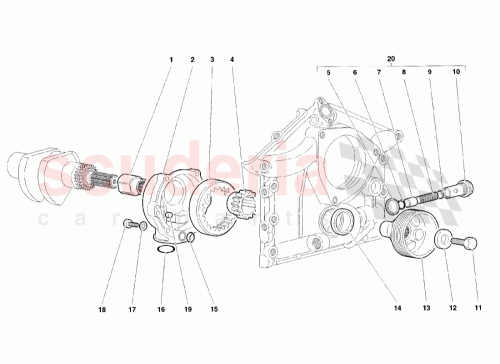 Part Diagram for Lamborghini 001232216
