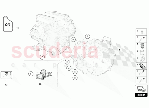 Part Diagram for Lamborghini 0BZ300041B008
