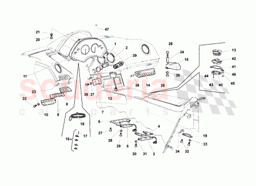 Part Diagram for Lamborghini 7M3919311