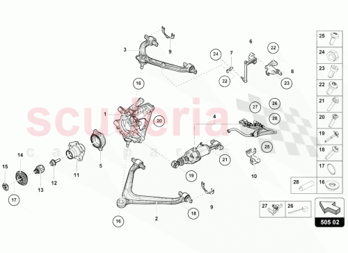 Part Diagram for Lamborghini 4T0501234B