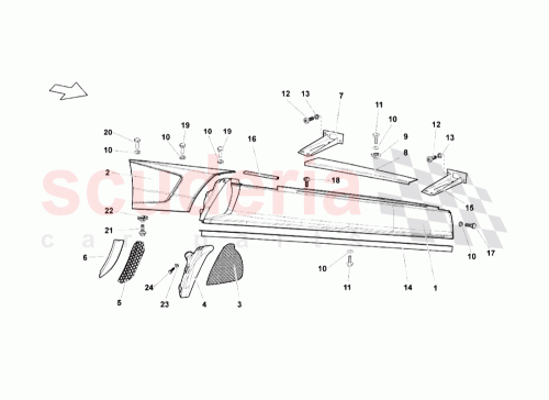 Part Diagram for Lamborghini N91195701