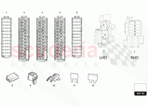 Part Diagram for Lamborghini 8K0941824D