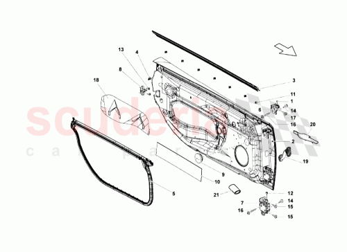Part Diagram for Lamborghini 4E0831412C