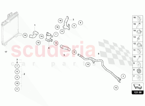 Part Diagram for Lamborghini 4M0121233CT