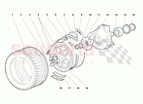 Part Diagram for Lamborghini 005129974