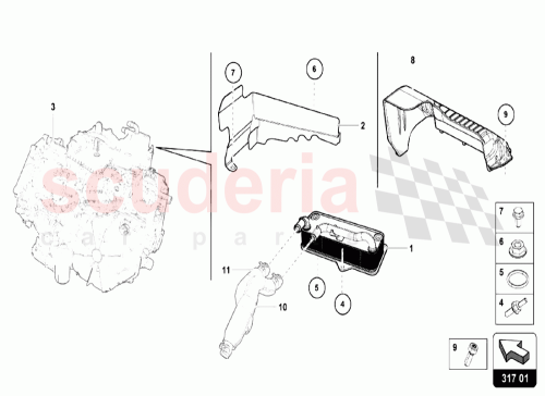 Part Diagram for Lamborghini 420317019E