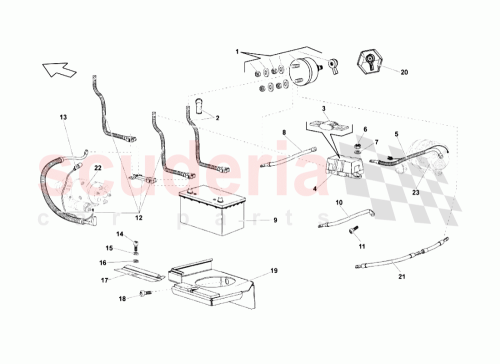 Part Diagram for Lamborghini WHT001397