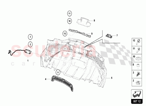 Part Diagram for Lamborghini 470807647C