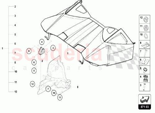 Part Diagram for Lamborghini 4T7825300A