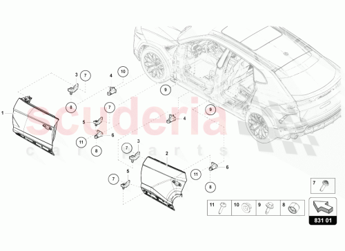 Part Diagram for Lamborghini N91258201