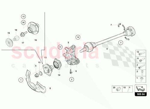 Part Diagram for Lamborghini 470501203N
