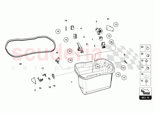 Part Diagram for Lamborghini N0116495