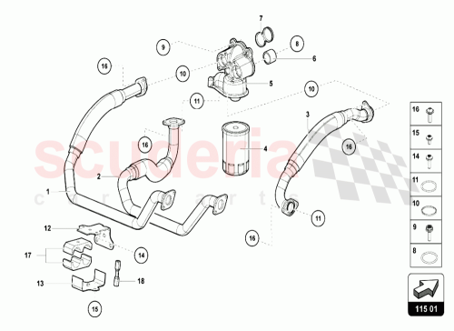 Part Diagram for Lamborghini 07M115135