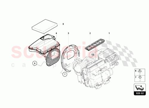 Part Diagram for Lamborghini 6Q0819653B-UFI