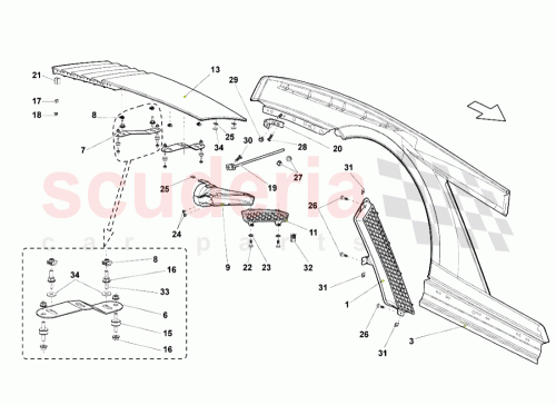 Part Diagram for Lamborghini 408827924