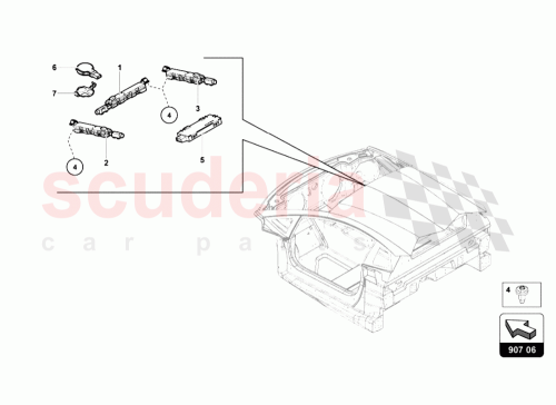 Part Diagram for Lamborghini 8R0035225C