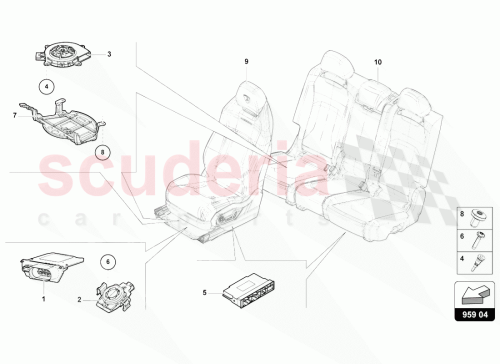 Part Diagram for Lamborghini 4M0959339