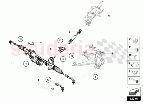 Part Diagram for Lamborghini 4S2423072M